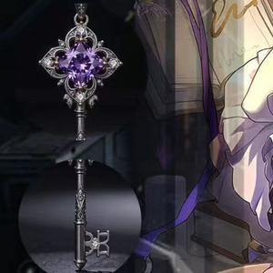 Collar con Colgante <span class=keywords><strong>Herta</strong></span>, Equipo Exclusivo para Personajes de Anime y Videojuegos, Joyería Cosplay Unisex, Regalo - Product Image 1