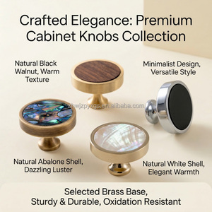 Custom Modern Minimalist Solid Brass <strong>Knob</strong> <strong>Shell</strong> <strong>Drawer</strong> Dresser Wardrobe <strong>Cabinet</strong> Door <strong>Handle</strong> Eco Friendly Durable Kitchen Outdoor - Product Image 4