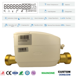 Bán Hot LCD hiển thị IC thẻ trả trước Lệ Phí Đồng hồ nước lorawan nb-iot m-bus RS485 Lora IP68 trả trước van Kiểm Soát Đồng hồ nước - Product Image 6