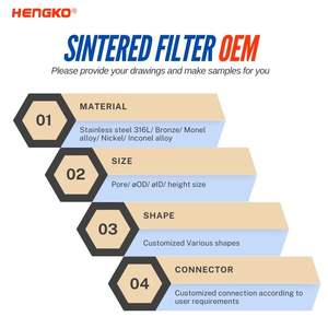 OEM sinterleme SS 316L filtre elemanı kimyasal hammaddeler için 0.5 5 mikron sinterlenmiş gözenekli Metal filtreler disk - Product Image 3