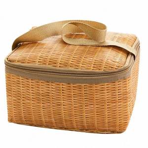 Cadeau Fruits Pique-nique Stockage Couvert Panier Portable Fête de Famille <span class=keywords><strong>Junior</strong></span> Maison Prêt à Expédier Bateau à Café Noir et Blanc - Product Image 1