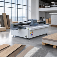 Mesin Cetak UV Flatbed untuk Dekorasi Panel Papan MDF dengan Motif Serat Kayu