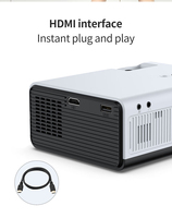 Projecteur portable Android DLP Mini 4k 8K 360 degrés Flip WIFI 2.4G/5G Bluetooth Support Mobile phone Hometheater Projecteurs