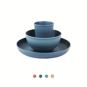 Ensemble de vaisselle promotionnel, assiettes, tasses et bols, vaisselle en paille de blé pour les entreprises - Product Image 2