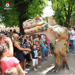 <span class=keywords><strong>Disfraz</strong></span> de dinosaurio <span class=keywords><strong>Velociraptor</strong></span> para caminar animatrónico realista de tamaño real para adultos alegres a la venta - Product Image 3