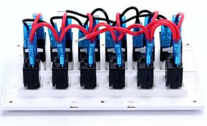 6 trous Accated DC12-24V Rocket Switch 6 Switch Pour Voiture Marine Bateau SUV RV UTV ATV Caravane - Product Image 2