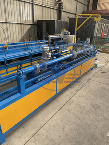 Diamond Mesh <b>Wire</b> Making Machine Motor Operated Chain Link Fencing Machine with PLC <b>Control</b> High Capacity Production - Product Image 5