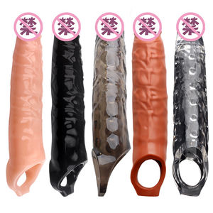28cm lange penisverlenging, seksspeeltje voor volwassenen, 12 <span class=keywords><strong>inch</strong></span> kristallen penisdildo hoes, hol, voor mannen - Product Image 1