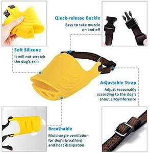 <span class=keywords><strong>Bozal</strong></span> para Perros Anti-Mordidas con Correa Ajustable, Forma <span class=keywords><strong>de</strong></span> <span class=keywords><strong>Pato</strong></span> Suave <span class=keywords><strong>de</strong></span> Silicona, para Evitar Ladridos, Mordidas y Masticación - Product Image 3