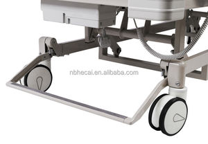 2025 Hecai Factory <span class=keywords><strong>Prix</strong></span> du <span class=keywords><strong>lit</strong></span> d'hôpital électrique pliable à 3 fonctions avec roues - Product Image 4