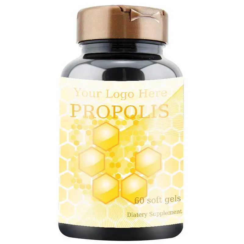 Propolis extract Soft Gels For Support 60 Capsules Health Supplement private label logo customize available