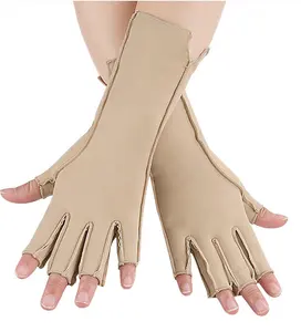 Hot Selling Anti Arthritis Soft Smooth Edema Control Fingerless Compression Gloves