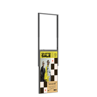 Affichage de fenêtre latérale simple de 55 pouces 3000 nits affichage de vitrine LCD haute luminosité face à l'écran de fenêtre Double face