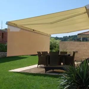 Motorizzato a scomparsa caravan outdoor tende da sole finestre in metallo casette tendalino elettrico e manuale a scomparsa patio tenda