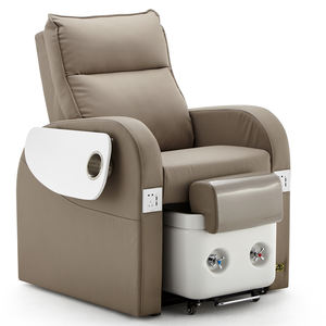 Sillón de Pedicura para Spa con Masaje Corporal Completo, Cómoda Silla de Manicura en Cuero PU - Product Image 5