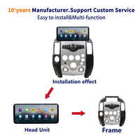Meihua - Panneau de navigation universel de 12,3 pouces - Lecteur DVD Android pour voiture - Cadre pour INFINITI QX56 2004 avec faisceau de câblage