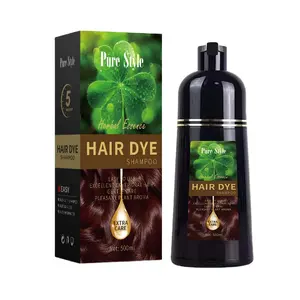 PureStyle haute qualité meilleure vente shampooing de teinture pour les cheveux pour un usage domestique shampooing de couleur de cheveux