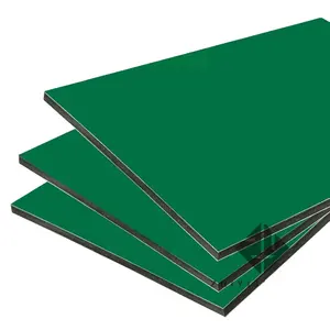 Panel penjualan terlaris 2023 lembar acp/acm komposit plastik aluminium 1220x2440mm lapisan metalik warna-warni fantastis