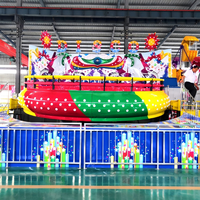 Attrazioni per parchi divertimento, giochi Disco Tagada per bambini, giostra per esterni e interni, centri commerciali, in fibra di vetro, acciaio, metallo, certificazione CE