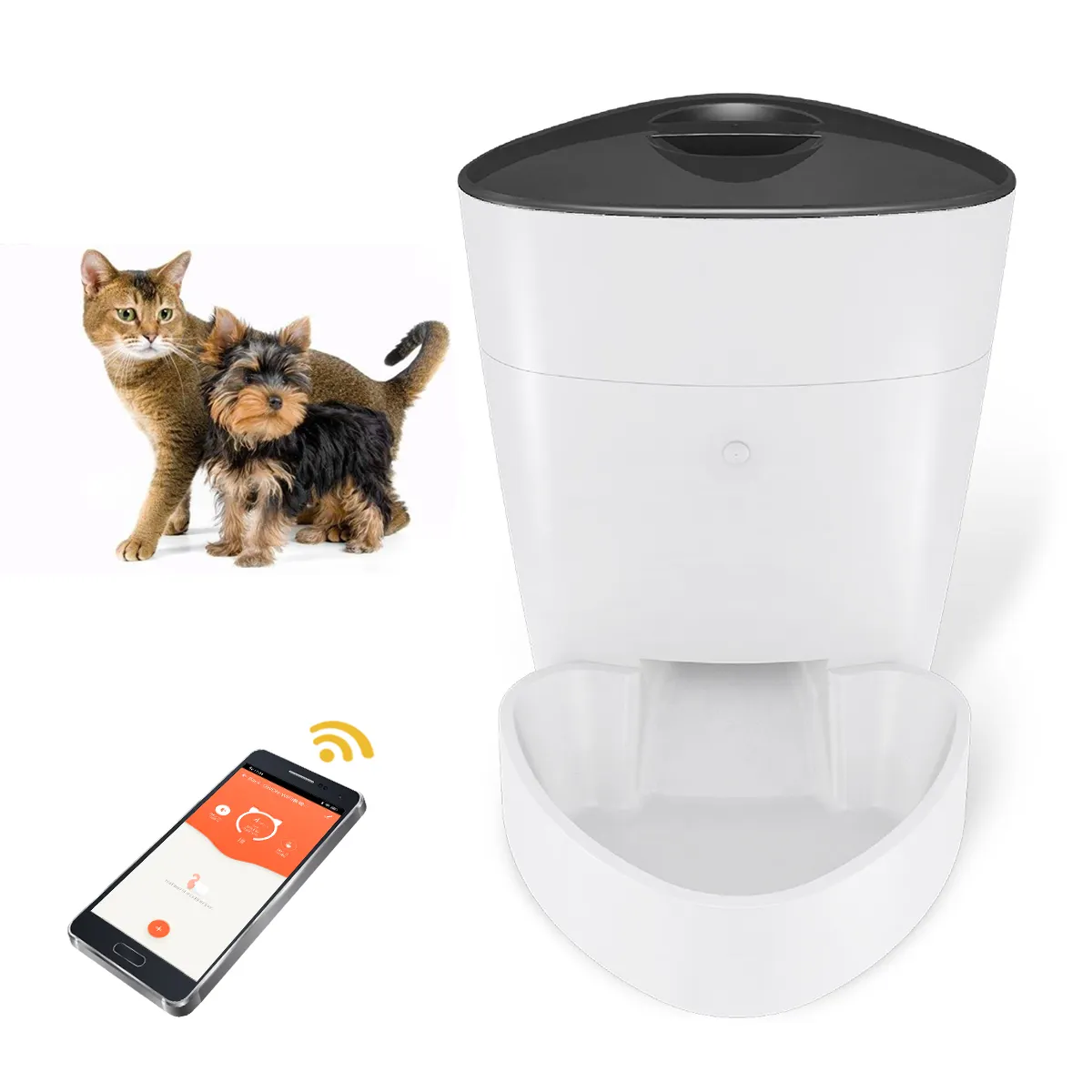 Automatic Cat wifi pet feeder   Smart Feed Pet Feeder for Small Animals Auto Pet Food Dispense