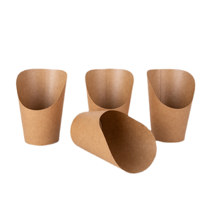 Support à frites en papier kraft biodégradable imprimé sur mesure, emballage alimentaire jetable pour frites, nouilles et biscuits - Product Image 2