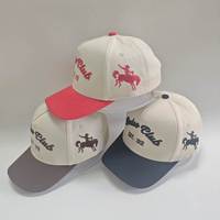 Gorras de Béisbol Deportivas de Dos Tonos, Personalizadas con Bordado OEM, de 5 Paneles, de Algodón, con Visera Curva, para Correr al Aire Libre