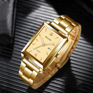 Neue DIJANES Quadratische Herren-Quarz-Armbanduhr mit Gehäuse aus Legierung und Edelstahlband, Business-Casual-Studentenuhr mit Zeigerzifferblatt - Product Image 2