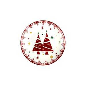 Vajilla de Porcelana de Lujo de Alta Calidad para Navidad, Juego de Vajilla Elegante Rojo para Año Nuevo, Vajilla de Porcelana China al por Mayor - Product Image 3