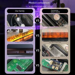 <span class=keywords><strong>Chimenea</strong></span> Moderna de Vapor con Atomización 3D, Inserto Eléctrico Personalizado con Niebla de Agua, Llama Fría para Decoración Interior de Villas - Product Image 4