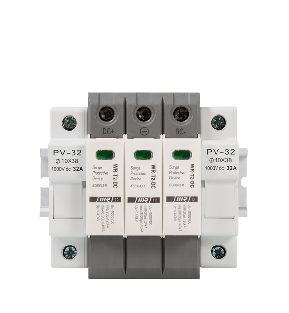 600V-1200V Solar System Surge Voltage Protector Device DC Surge Protection with fuse