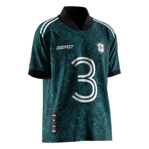 เสื้อฟุตบอลแห้งเร็วพร้อมปกพับได้และแผ่นระบายอากาศ เหมาะสำหรับวันแข่งขันหรือการฝึกซ้อมวันหยุดสุดสัปดาห์ - Product Image 5