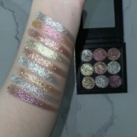 Palette de fards à paupières pressés brillants et chatoyants, maquillage pour les yeux vegan personnalisé, couleurs métalliques