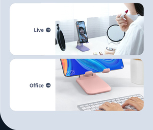 Có Thể Gập Lại Điện Thoại Di Động Đứng Cho Bàn 360 Xoay Có Thể Điều Chỉnh Xách Tay Thép Carbon Người Giữ Điện Thoại Cho Tất Cả Các Điện Thoại <span class=keywords><strong>Iphone</strong></span> Ipad Máy Tính Bảng - Product Image 3