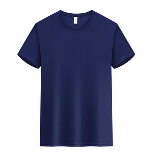 Custom Printed Solid Color Polyester T-Shirt Thin Fit Leisure Wear For Personalized Designs And Promotional Use - Product Image 1