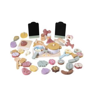 Nouvel ensemble de jeu de <span class=keywords><strong>cuisine</strong></span> pour enfants 45 pièces, jeu de simulation de <span class=keywords><strong>cuisine</strong></span> pour bébés, jouets éducatifs en bois pour le jeu de rôle, jouets de découpe pour enfants - Product Image 5