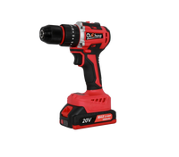 Perceuse sans fil Li-Ion 20V, 45N.m, deux vitesses 0-400-1400 tr/min, perceuse rechargeable, avec fonction percussion, perceuse électrique pour le bricolage du bois et du métal