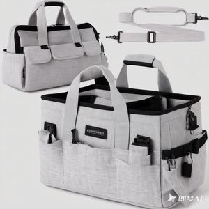 Muestra gratuita: Bolsa organizadora de golf personalizada de alta resistencia con 16 bolsillos, portátil, para herramientas, bolsa de golf para electricista - Product Image 4