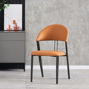 44x49x89cm gambe in acciaio al carbonio Super <span class=keywords><strong>classici</strong></span> <span class=keywords><strong>italiani</strong></span> Design minimalista in metallo celebrità Internet sedia da pranzo - Product Image 5