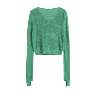 Runwaylover 2904 Cardigan in <span class=keywords><strong>maglia</strong></span> <span class=keywords><strong>trasparente</strong></span> da 2024 donna primavera estate - Product Image 5