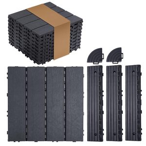 Cheap Price Exterior PP Base Deck <strong>Tiles</strong> Interlocking Plastic <strong>WPC</strong> <strong>Decking</strong> <strong>Tiles</strong> Outdoor - Product Image 2