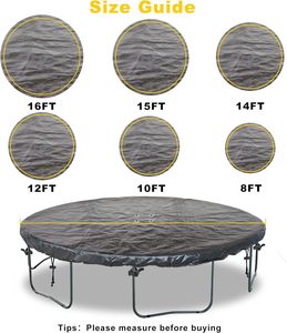 <span class=keywords><strong>Housse</strong></span> <span class=keywords><strong>de</strong></span> <span class=keywords><strong>protection</strong></span> pour <span class=keywords><strong>trampoline</strong></span> Couverture imperméable anti-UV anti-poussière pour <span class=keywords><strong>trampoline</strong></span> - Product Image 2