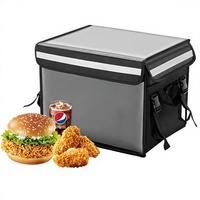 Sac de livraison alimentaire isotherme pliable en plastique 30L 45L 60L 80L, boîte à pizza, sacoche arrière de moto – Vente en gros