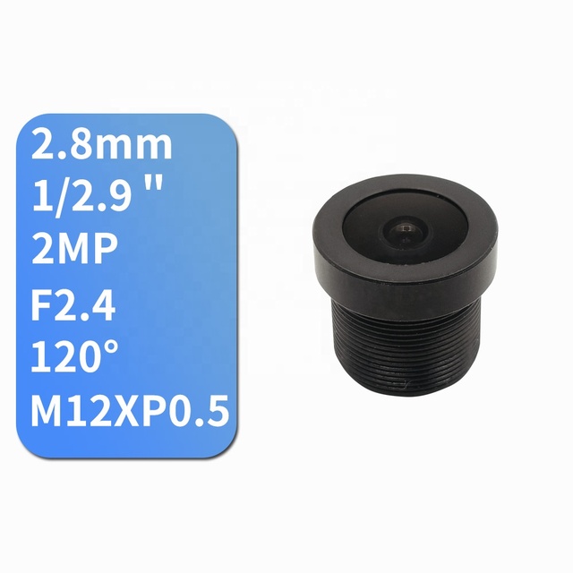 FOV 120° 1/2.9" 2MP F2.4 M12 Mount 2.8mm CCTV Lens Board Lenses for Cameras