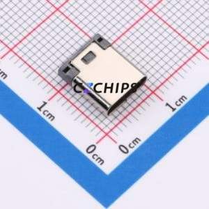 918-468K2028W50000 USB Connector Connector ( Connector Type: Type-C )( Gender: Female )( Mounting Type: Solder Wire Type ) - Product Image 1