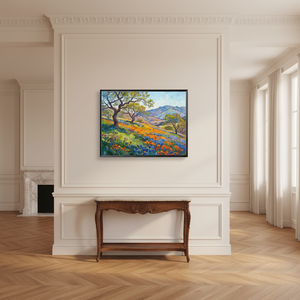 Tableau mural sur toile Paysage d'<span class=keywords><strong>automne</strong></span> vibrant, Art mural encadré moderne pour salon, Grande <span class=keywords><strong>peinture</strong></span> murale suspendue - Product Image 4