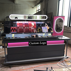 من المصنع مباشرة مستحضرات التجميل الفاخرة العناية بالبشرة ماكياج مول كشك مخصص التصميم الداخلي العطور العلامة التجارية متجر معدني دائم - Product Image 4