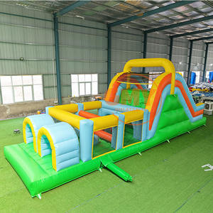 Castillo Inflable GMY con Palmeras Tropicales, Tobogán y Piscina, Circuito de Obstáculos para Niños y Adultos, Negocio de Alquiler - Product Image 6