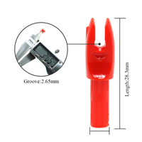 Embout de flèche en plastique ID 5,2 mm pour la chasse et le tir à l'arc - Accessoires pour arc et flèche