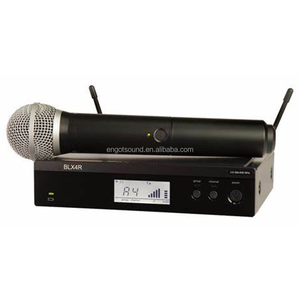 Sistema de Micrófono Inalámbrico UHF para Karaoke BLX24R BLX4R BETA58 <span class=keywords><strong>PG58</strong></span> Micrófono de Mano Metálico para Voces en Vivo y Karaoke - Product Image 3