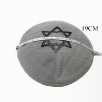 Fábrica al por mayor tela Kippah Yarmulke, tela de lino personalizada Kippot de boda, Kippah yarmulke yamica Kipa